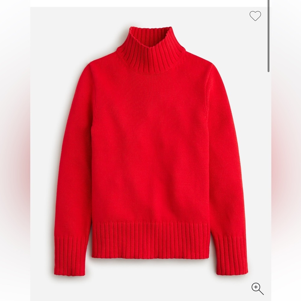 J. Crew | pull on, mock neck red sweater